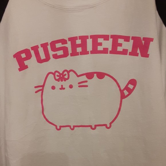 Pusheen Tops - Ladies Pusheen Baseball Style Tee
